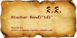 Rischar Renátó névjegykártya